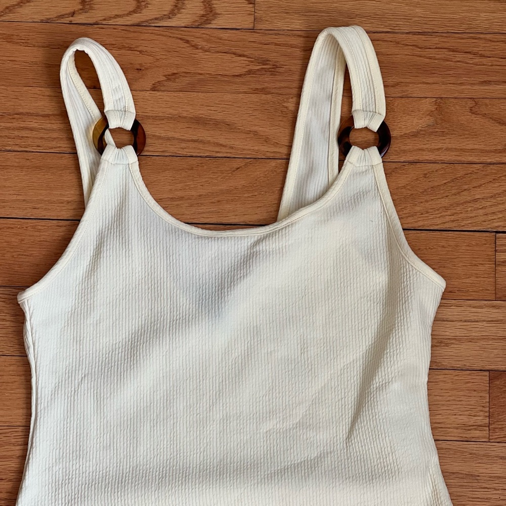 Summer pastel yellow body suit
